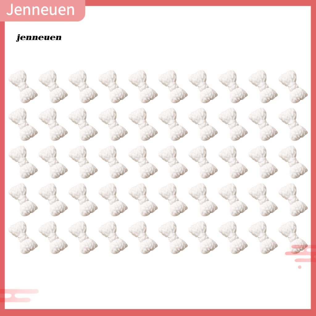 Bộ 50 Hạt Nơ 3D Bằng Nhựa Resin Trang Trí Móng Tay Nghệ Thuật