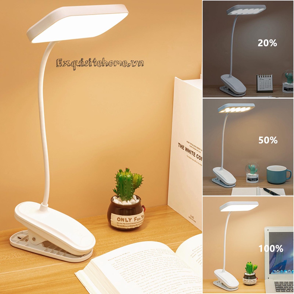 Đèn Đọc Sách Bảo Vệ Mắt Kèm Kẹp Tiện Dụng Cho Phòng Học / Văn Phòng