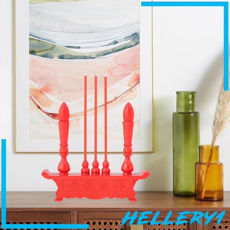 Đế Đốt Nến Điện Tử Có Đèn LED Phong Cách Phật Giáo