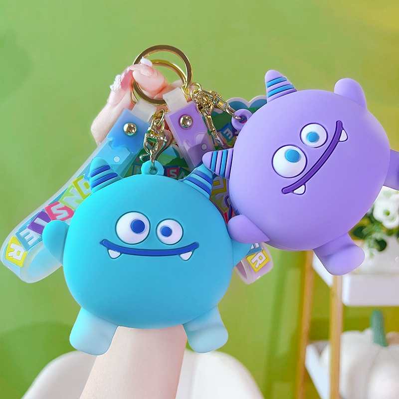 Móc Khóa Hình Quái Vật Hoạt Hình Xinh Xắn