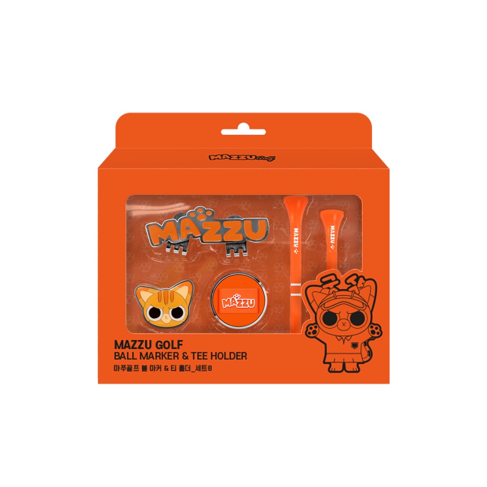 [MAZZU] Golf Ball Marker & Tee Holder Set-B