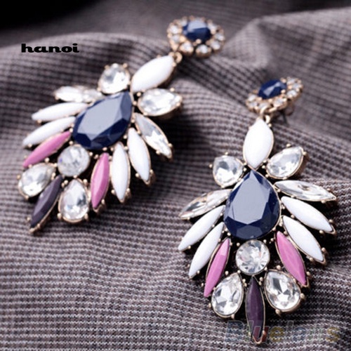 Khuyên Tai Đính Đá Lấp Lánh Thời Trang Nữ Tính