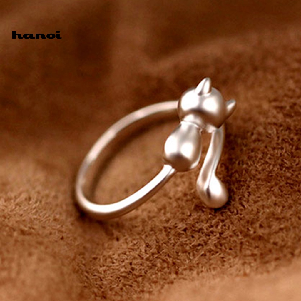 Nhẫn Hở HìNh MèO Dễ Thương Cho Nữ