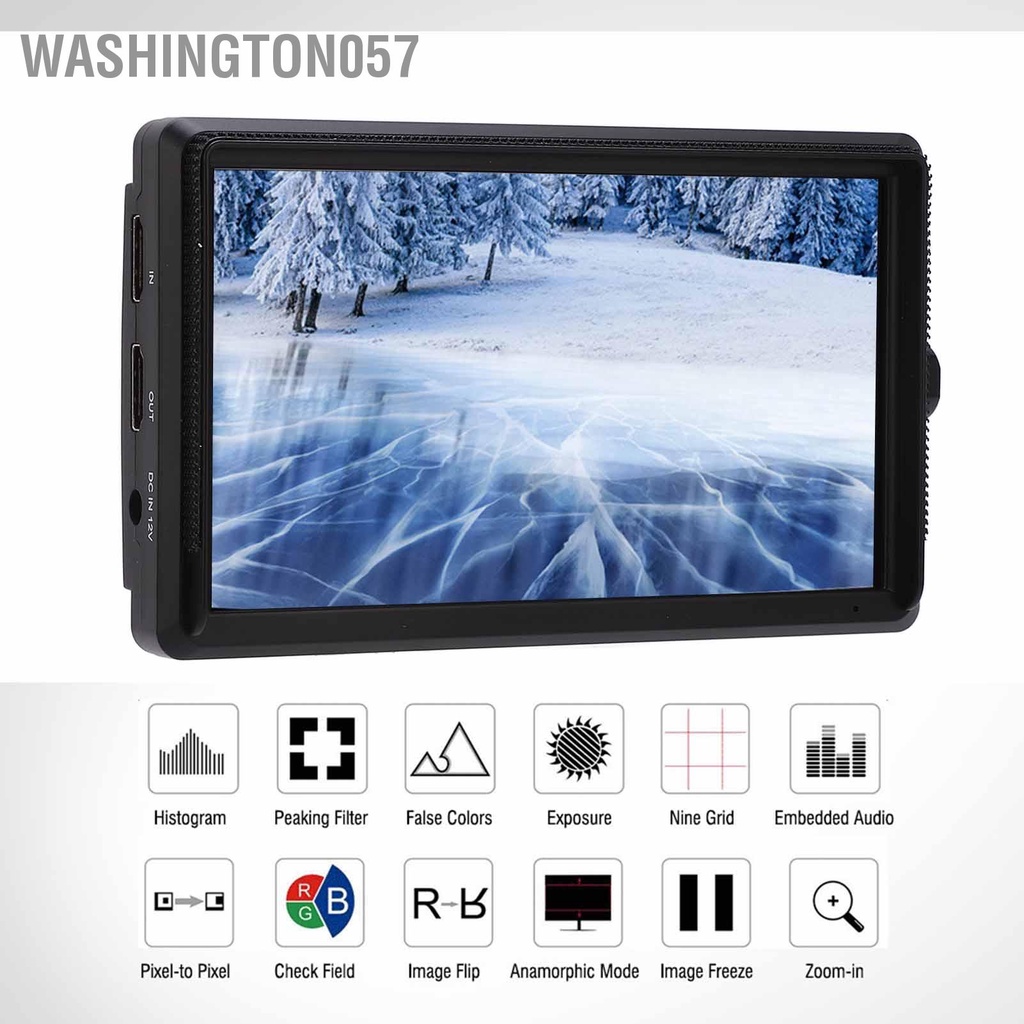 Washington057 Giao diện đa phương tiện Feelworld F5 6inch 4K HD Full 1920x1080 Trên màn hình video máy ảnh cho DSLR