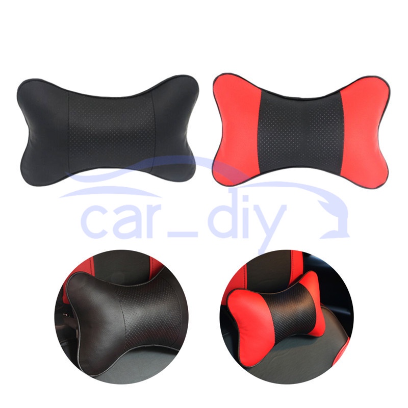 Gối Tựa Đầu Bằng Da PU Mềm Mại Thoải Mái Thông Dụng Trang Trí Nội Thất Xe Hơi