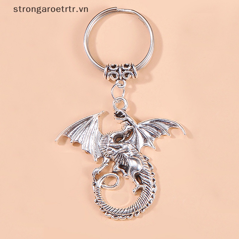 Móc Khóa Hợp Kim Hình Rồng Phong Cách Vintage Thời Trang