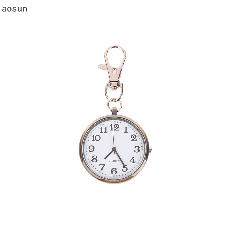 Aosun Đồng Hồ Bỏ Túi Kiêm Móc Khóa Phong Cách Vintage