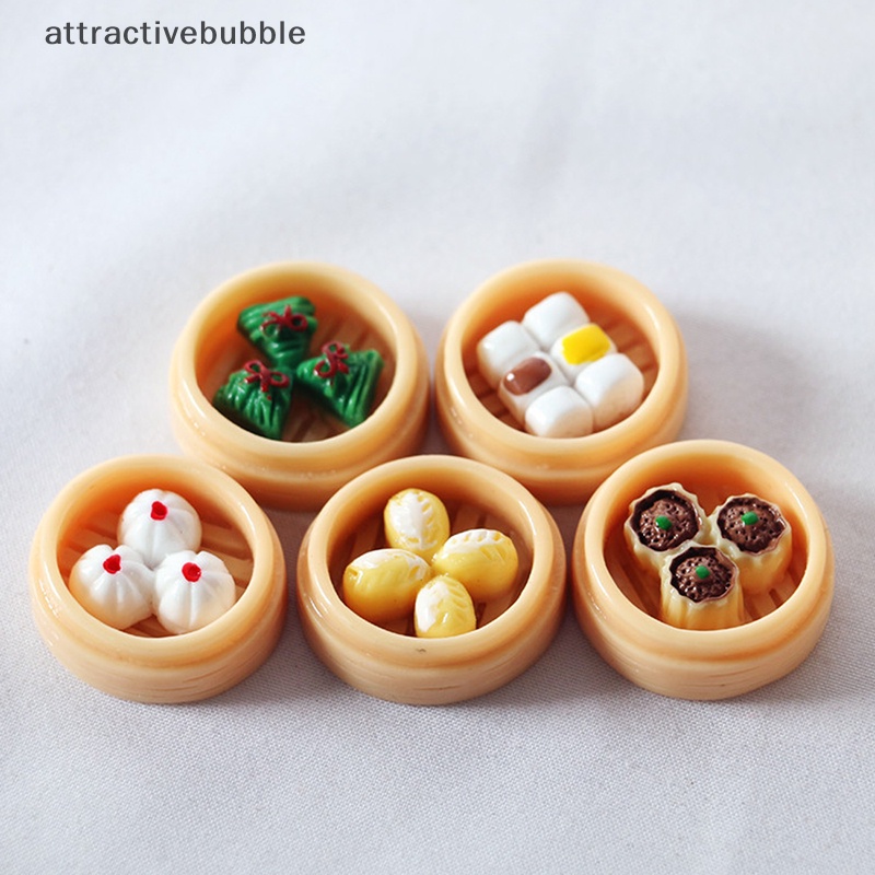 Set 5 Mô Hình Thức Ăn Trung Hoa Tỉ Lệ 1: 12 Dùng Để Trang Trí Nhà Búp Bê