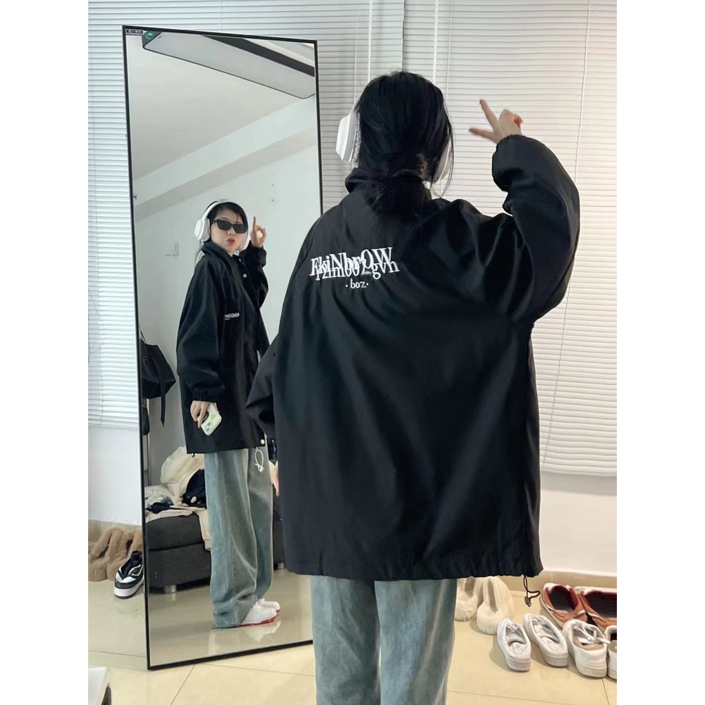 Áo Khoác Bóng Chày Cao Cấp Thêu Họa Tiết Thời Trang Xuân Thu Hàng Mới Dành Cho Cặp Đôi