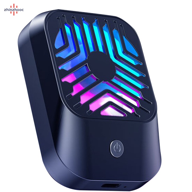 Quạt Tản Nhiệt Bán Dẫn Dạng Kẹp 3 Tốc Độ Tùy Chỉnh Kèm Sạc Điện Thoại Rgb