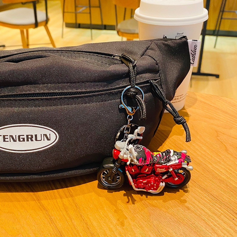 Móc Khóa Hợp Kim Hình Xe Máy Hoạt Hình Đáng Yêu