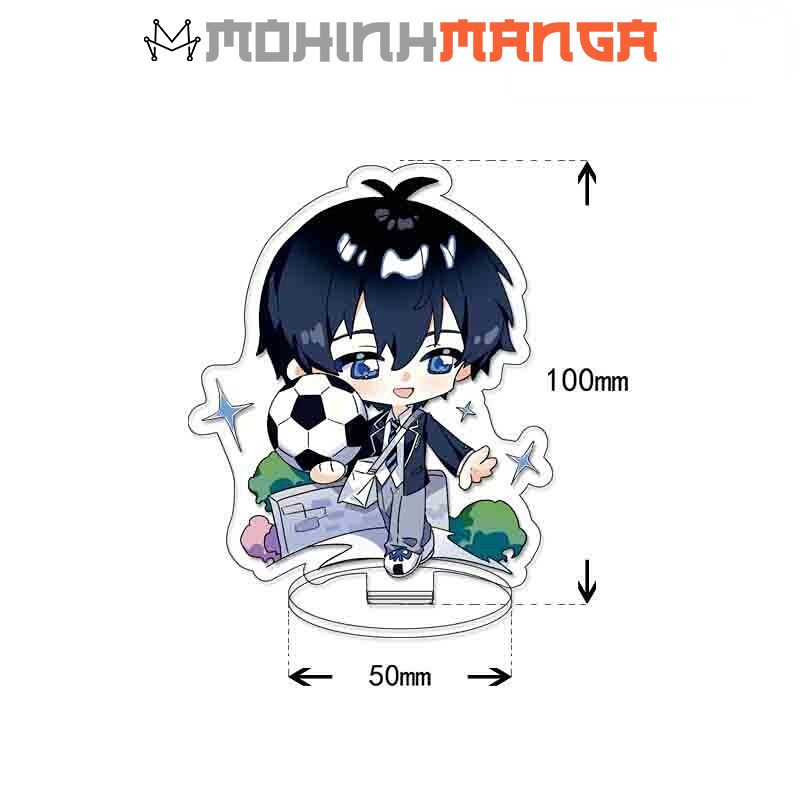 Standee tượng mô hình Acrylic nhân vật Blue Lock Isagi Yoichi Hyoma Chigiri Meguru Bachira Kenyu Yukimiya Tabito 10cm