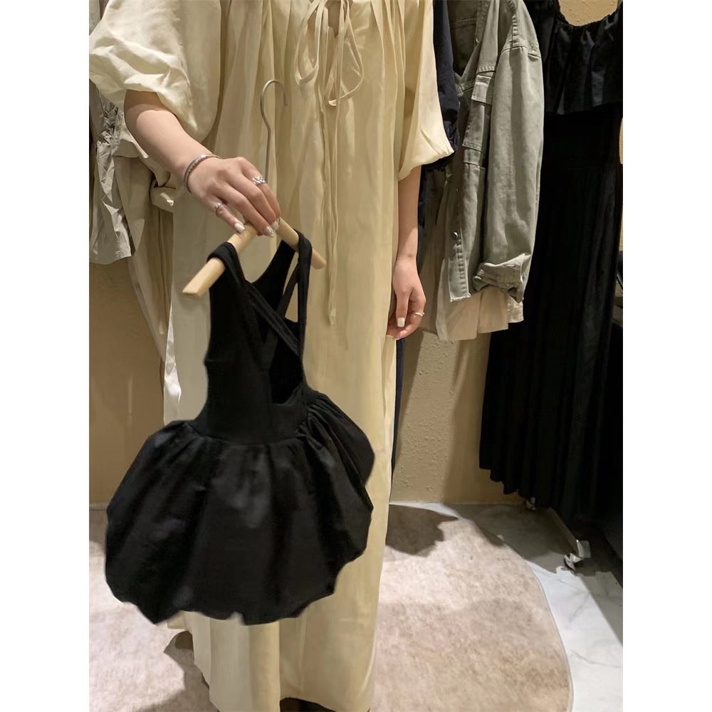 Đầm Sát Nách Hở Lưng Màu Đen Thời Trang Mùa Hè Xinh Xắn Cho Bé Gái