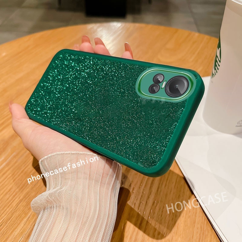 Ốp Điện Thoại Silicon Mềm Phối Bột Kim Tuyến Cho OPPO reno 10 pro Plus + 10pro + Reno10Pro reno10 5G 2023