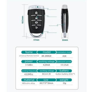 433 MHz RF Sao chép Điều khiển từ xa Dụng cụ mở cửa nhà để xe điện Điều khiển từ xa Máy sao chép Mã nhân bản Bộ phát 4 nút