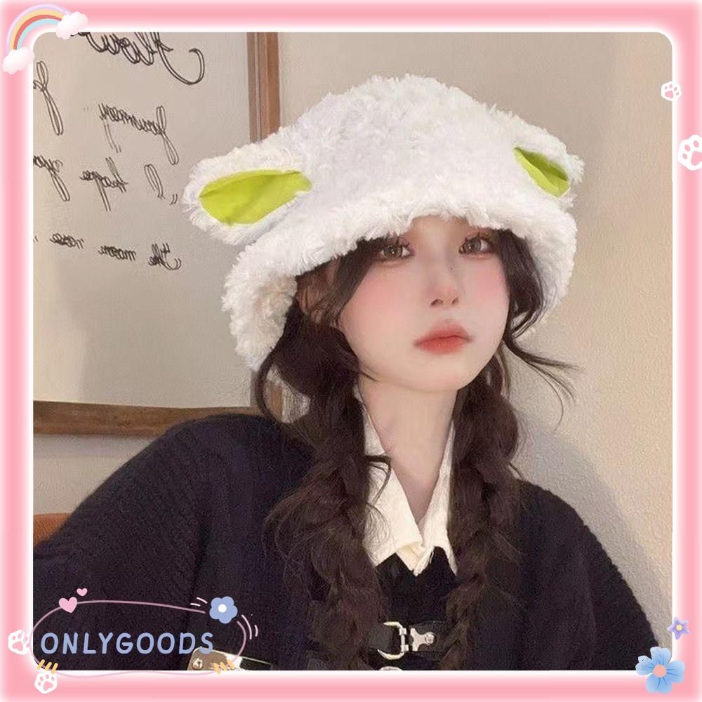 Nón Tai Bèo Hình Tai Cừu Dễ Thương Thoải Mái Thời Trang Thu Đông