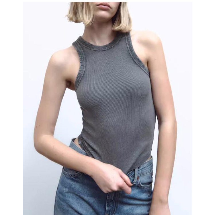 Áo Vest Zara 23 Dáng Ôm Thiết Kế Rách Thời Trang Mùa Hè Cá Tính Cho Nữ3253301