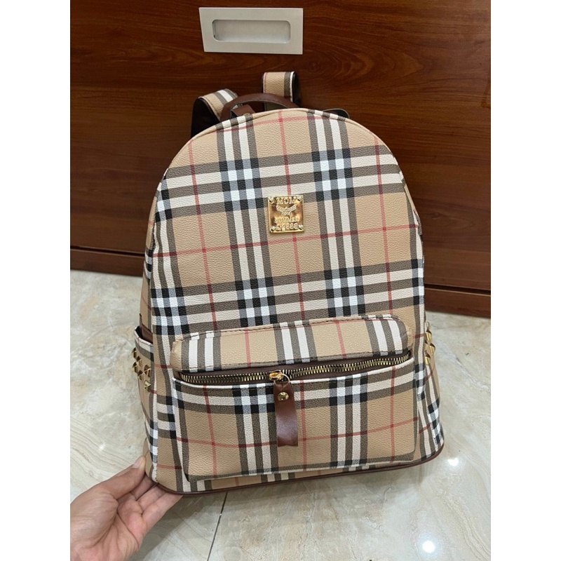 Balo nữ nam đi học đi chơi BBR da PU cao cấp size 40 Balo đeo siêu sang chảnh