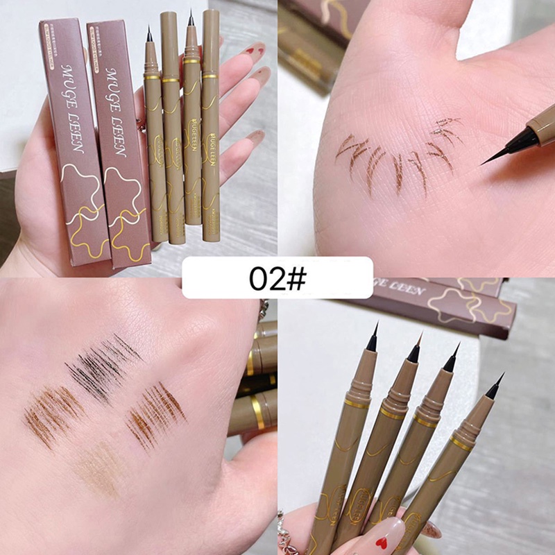 Kẻ mắt nước bút kẻ mắt đầu mảnh eyeliner màu đen nâu nội địa trung CFH
