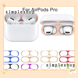 Miếng dán mạ điện siêu mỏng chống bụi bảo vệ cho hộp sạc của AirPods pro