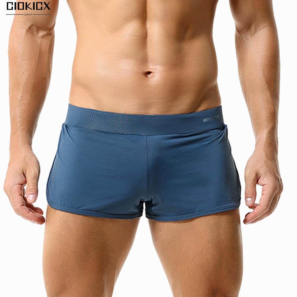 Quần bikini boxer briefs nam boxer nam ngắn nam \'s sponge pouch cup thoáng khí