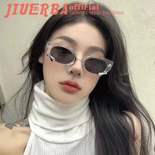 JIUERBA Kính Mát Mắt Mèo Chống Tia UV400 Y2K Thời Trang