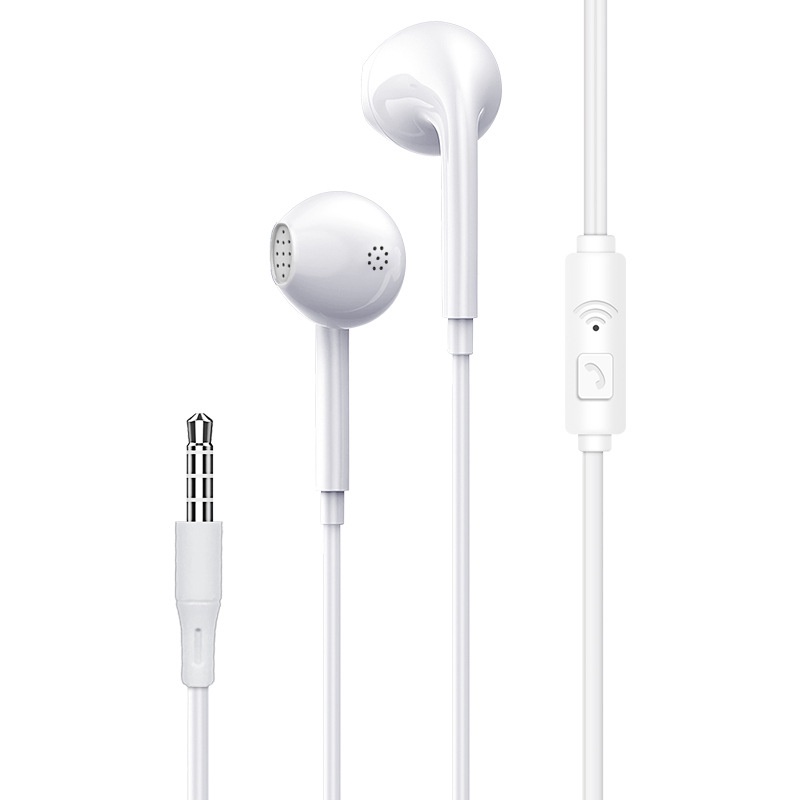 Tai nghe r12 tai nghe in-ear có micrô tai nghe và điều khiển âm lượng cho tai nghe oppo realme huawei đầu cắm 3,5 mm