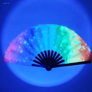 Quạt Xếp Cầm Tay Bằng Tre Holographic Nhiều Màu Trang Trí Tiệc