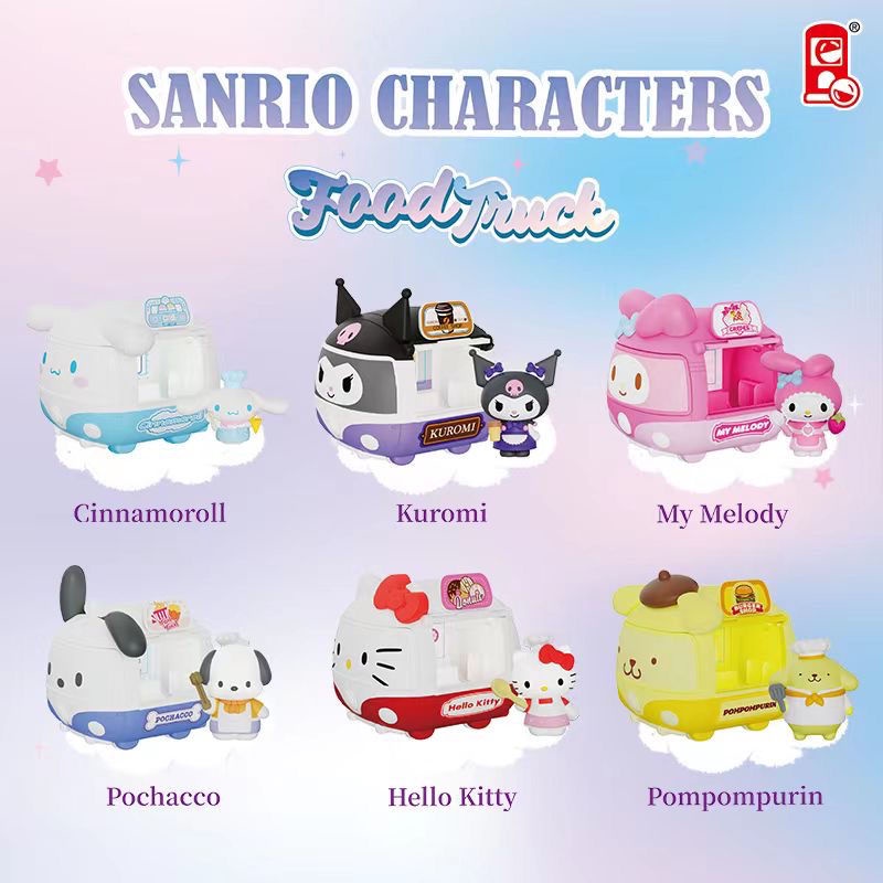 Sanrio Hộp Đựng Thức Ăn Nhanh Trang Trí Xe Hơi Hình Mèo Hello Kitty Cinnamoroll Melody