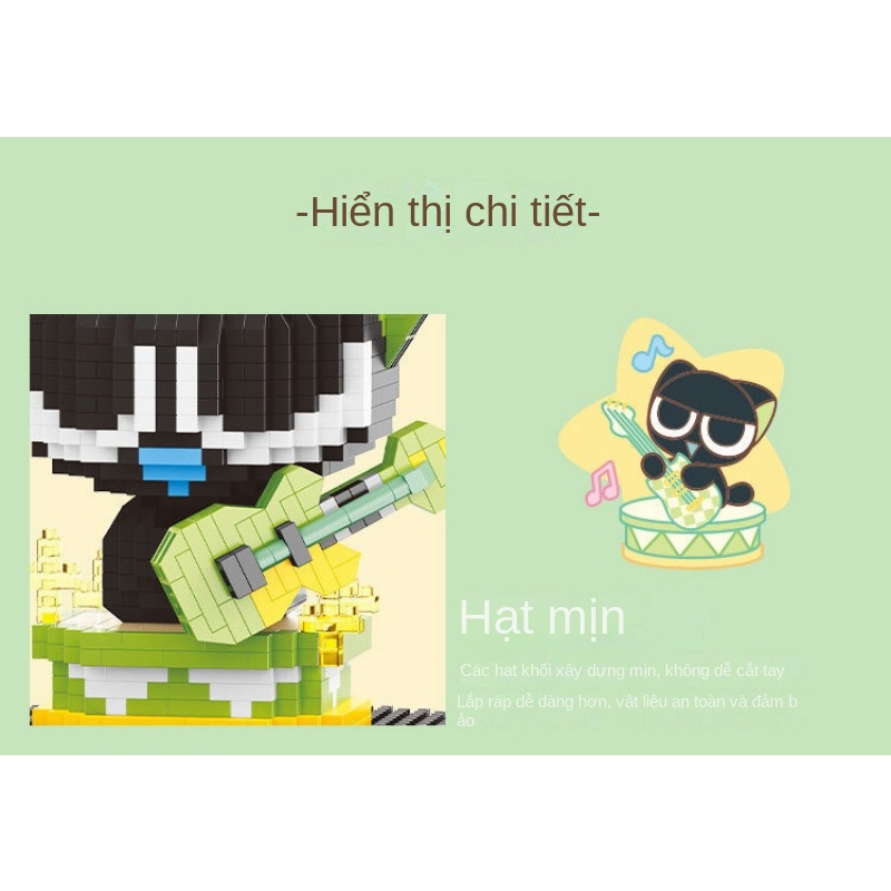 Luo Bộ Đồ Chơi Lắp Ráp Lego Cỡ Nhỏ Màu Đen Dùng Làm Quà Tặng Trang Trí Cho Bé Trai Và Bé Gái