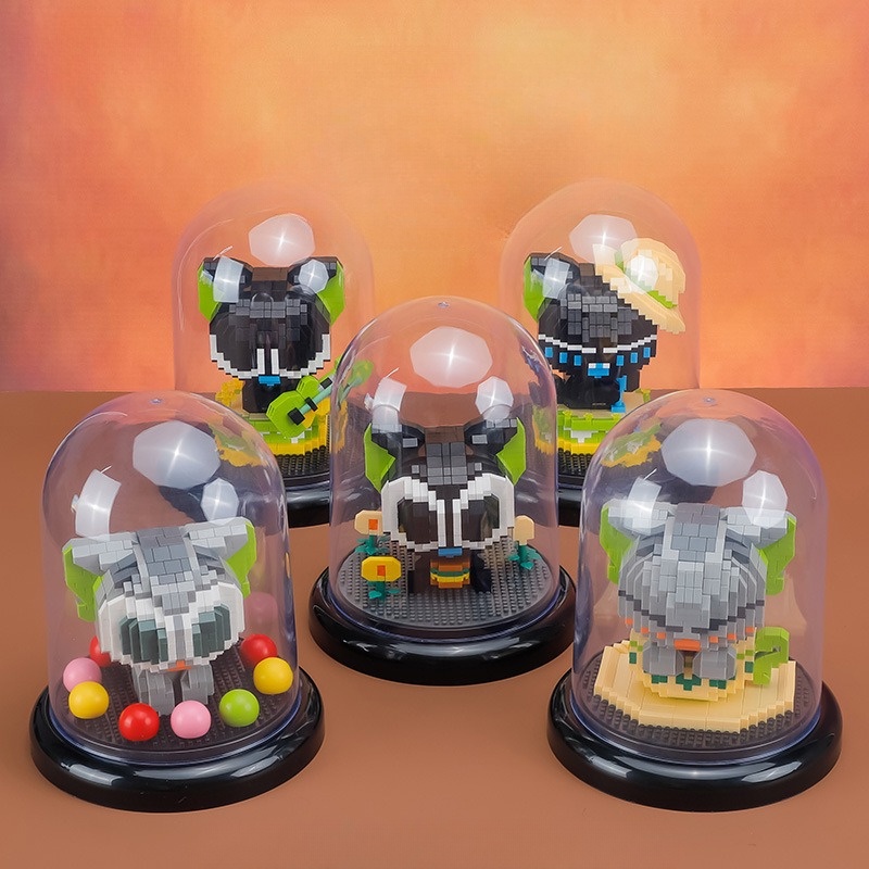 Luo Bộ Đồ Chơi Lắp Ráp Lego Cỡ Nhỏ Màu Đen Dùng Làm Quà Tặng Trang Trí Cho Bé Trai Và Bé Gái