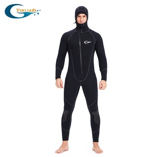 Bộ quần áo lặn yonsbu liền thân 5mm, bộ quần áo người nhái bằng cao su tổng hợp, giữ ấm và ngăn nước cực tốt