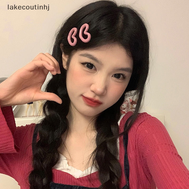 Bộ 2 Kẹp Tóc Hình Trái Tim Màu Sắc Ngọt Ngào Cho Nữ