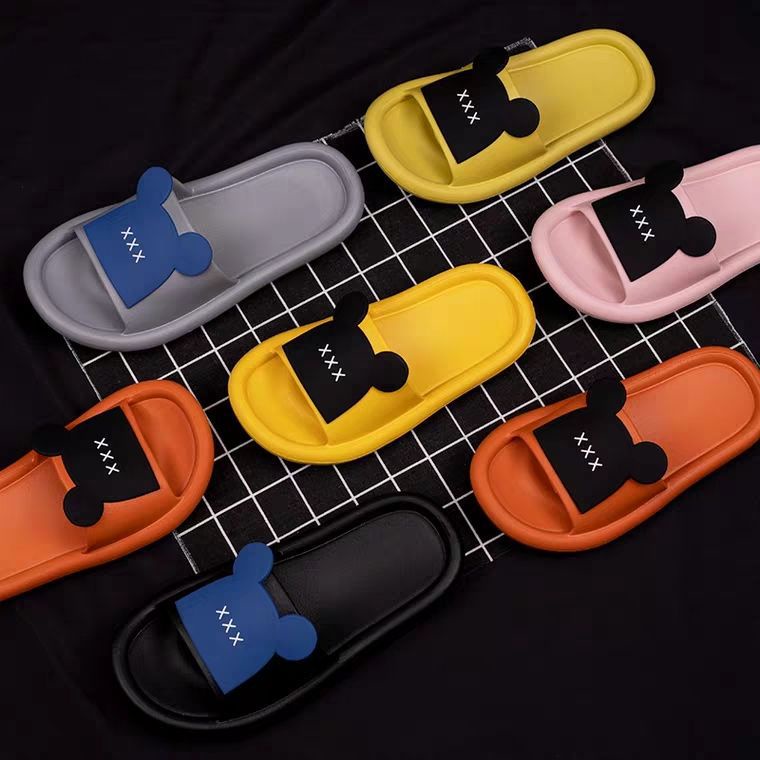 Dép Nhựa Đi Trong Nhà Đế Mềm Họa Tiết Hoạt Hình Thời Trang Mùa Hè Cho Cặp Đôi