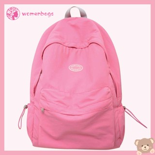 Balo leo núi unisex nylon màu trơn chống nước có túi lưới điều chỉnh được