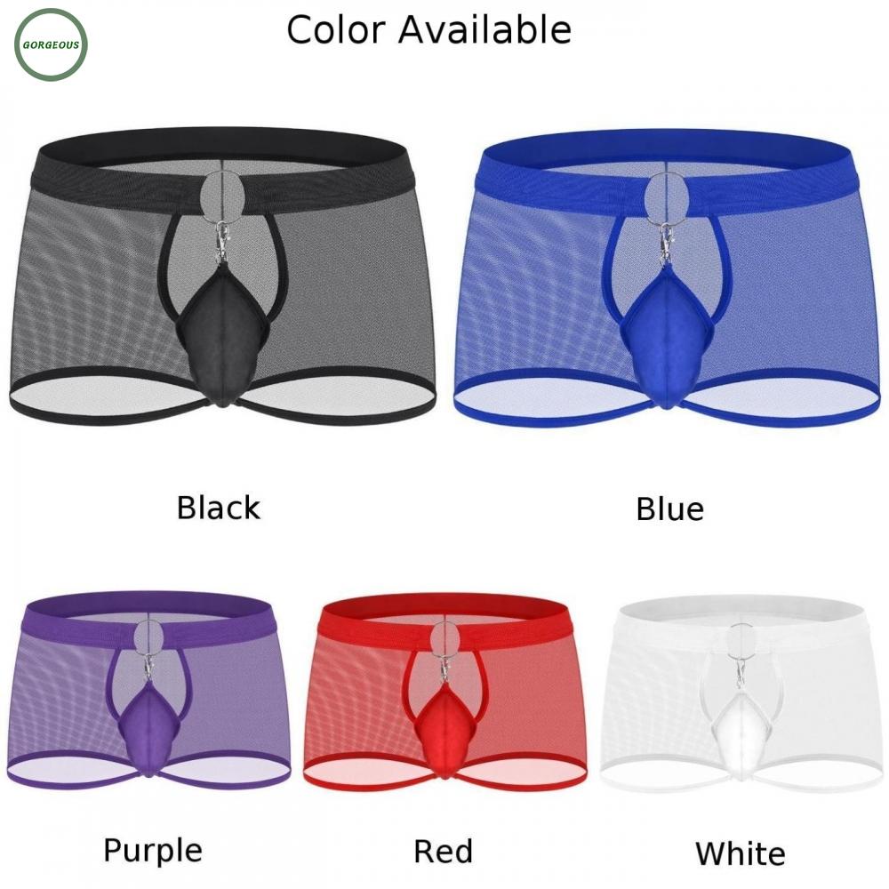 Mới Quần Lót Lưới Siêu Nhẹ Xuyên Thấu Gợi Cảm Cho Nam