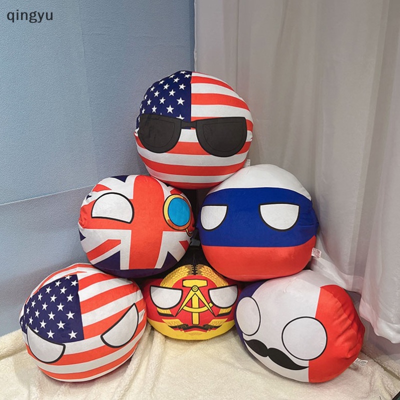 Mới 10cm country ball đồ chơi sang trọng ba lanball mặt dây chuyền countryball nhồi bông trẻ em búp bê tốt