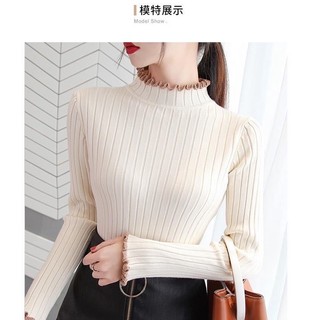 Áo Len Nữ Dài Tay Cổ Lọ Thời Trang Hàn