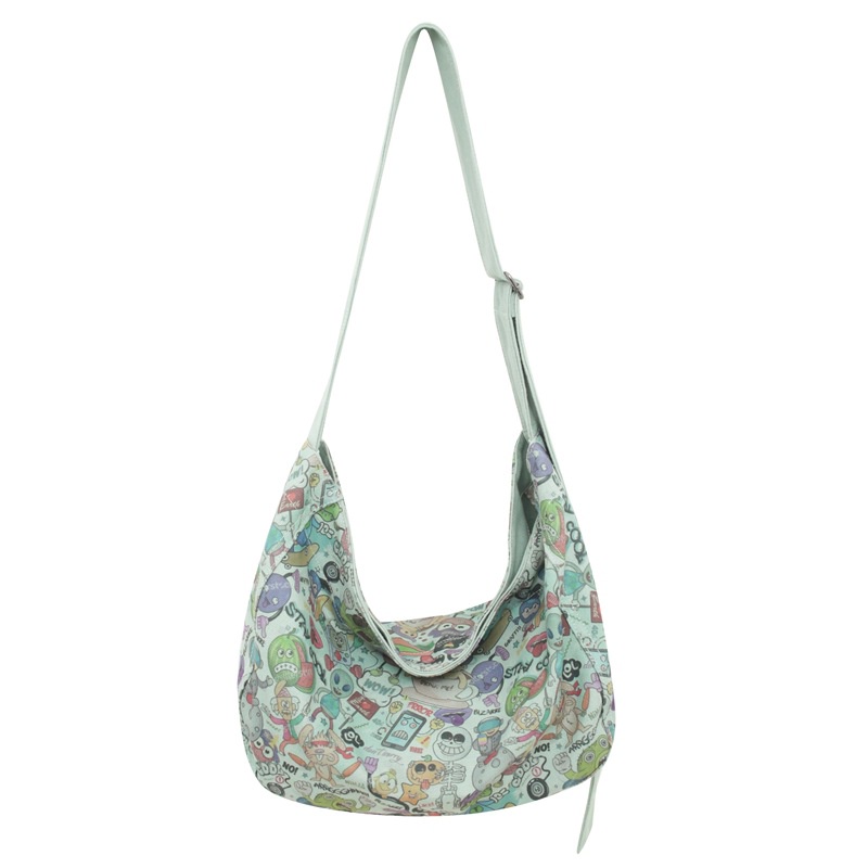PUMB túi vải đeo chéo túi đeo chéo đi học fashion Korean Style Phong cách Chic L91TK60 37Z230911