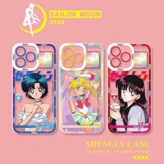 Vỏ cho realme c55 c53 c11 c12 c25 c25s c30 c30s 3 7 6 pro 5 5i 5s 6s chống va đập clear tpu sailor moon cover anime cartoon character pattern vỏ điện thoại di động
