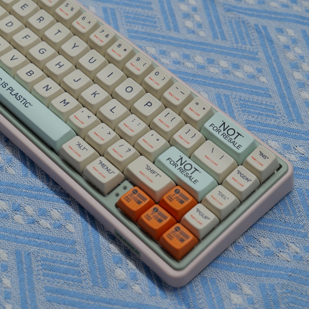 Retro Plastic Keycaps MDA Profile 7U Không Gian PBT Dye Sub Bàn Phím Cơ Keycap