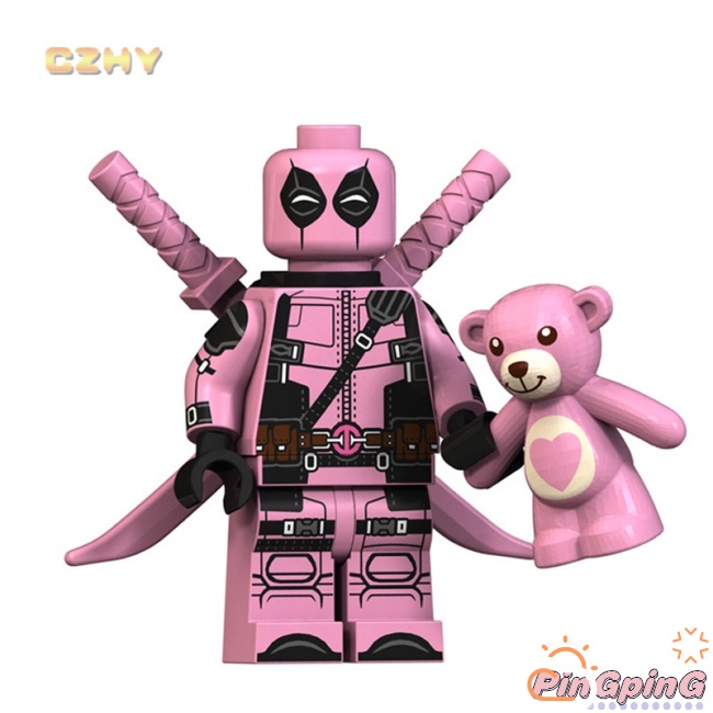 Mô Hình Đồ Chơi Nhân Vật Deadpool Màu Hồng