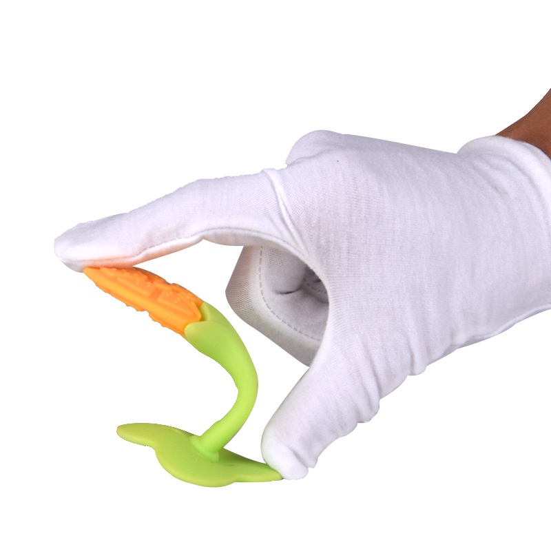 Nhai răng hình trái cây Đào tạo Đồ chơi Bé Silicone Mọc răng Nhai Đồ chơi cho bé Tăng cường răng miệng BPA miễn phí