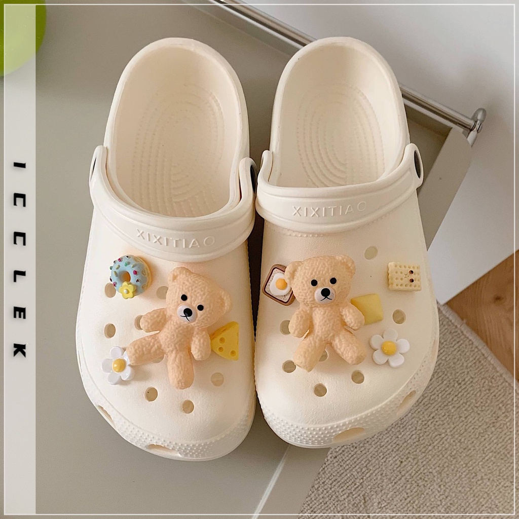 ICCLEK dép cross dép sandal nữ dép bánh mì nữ Thoải mái 33zDDX080201