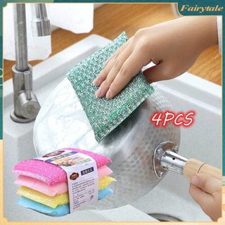 Set 4 miếng bọt biển rửa chén hai mặt tiện lợi