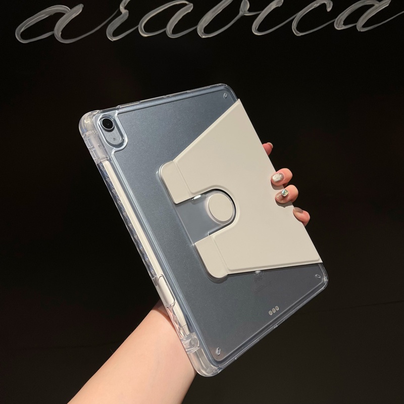 Ốp Máy Tính Bảng Acrylic Trong Suốt Chống Sốc Có Ngăn Đựng Bút Cho XiaoMi Pad 6 Pro 11 2023 Pad 5 Pad 6 Giá Đỡ