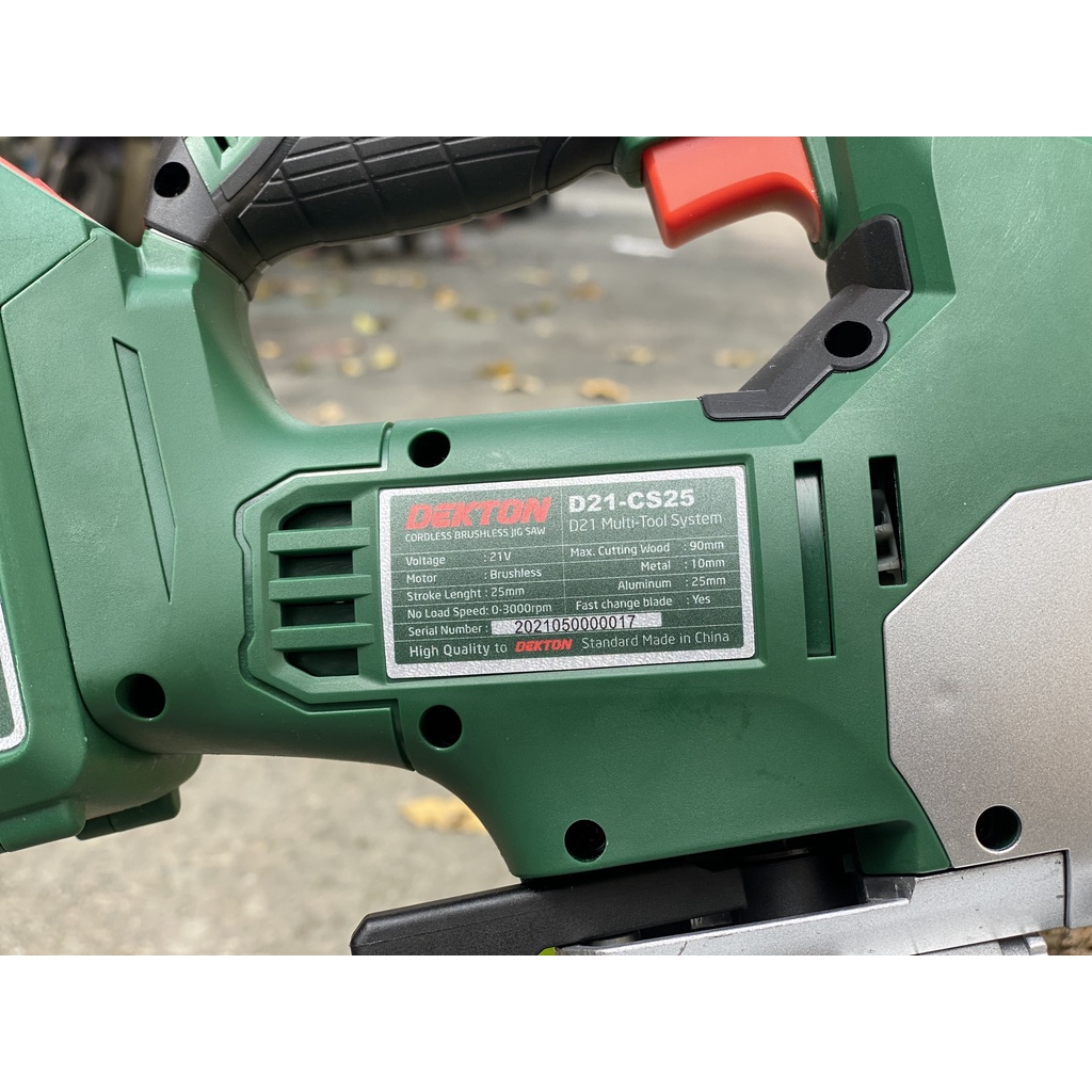 Máy Cưa Lọng 25  Dekton Motor Brushless / D21-CS25 / Dùng Pin D21  /Thân Máy /CHÍNH HÃNG GIÁ MỀM CHUYÊN DỤNG CỤ XÂY DỰNG