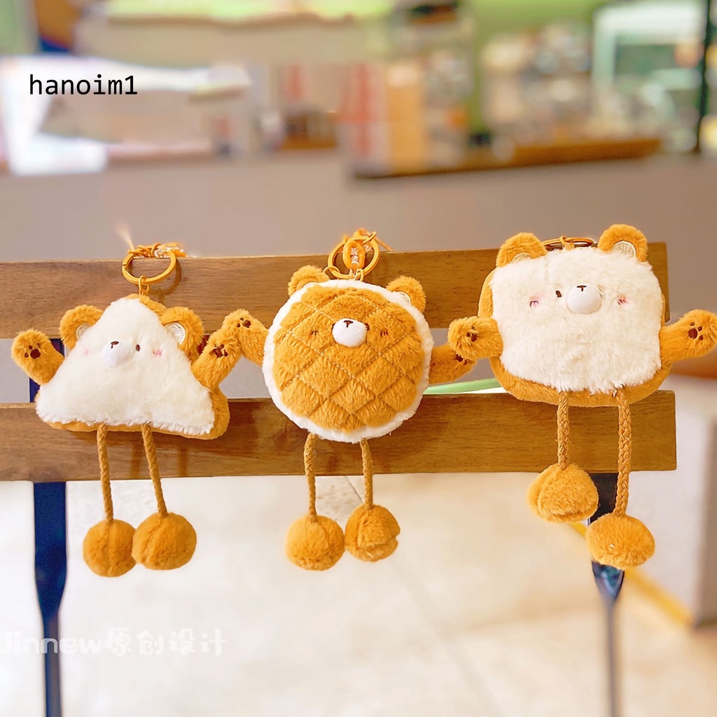 Ys1 dễ thương bread plush s purse cartoon sandwich toast bread doll mặt dây chuyền sang trọng thẻ chìa khóa sáng tạo người giữ son môi quà tặng sinh nhật cô gái