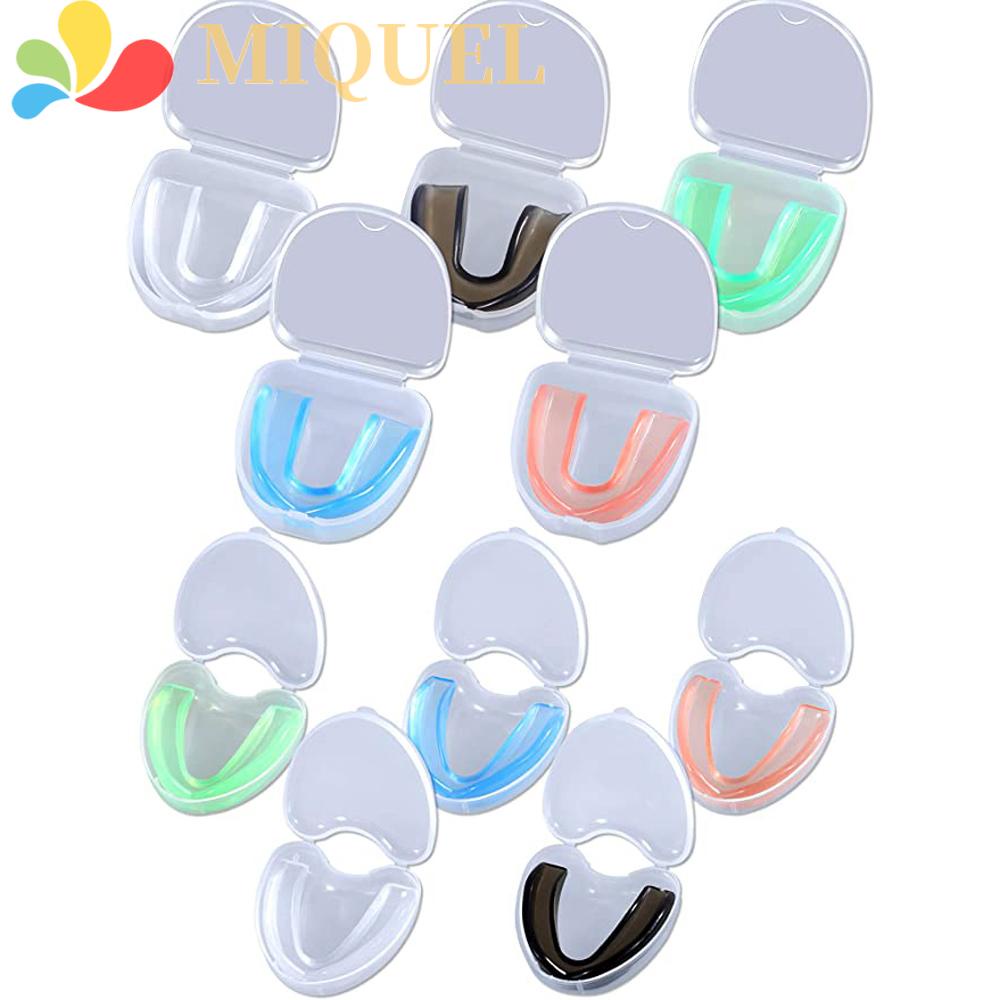 Miquel mouth guard trẻ em người lớn karate bảo vệ răng bóng rổ khay miệng bóng đá bảo vệ nẹp răng