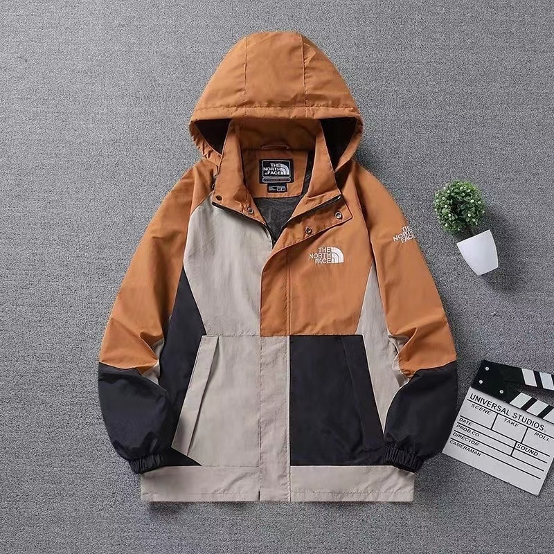 Logo thêu the north face 100% nguyên bản lưới lót bên trong không thấm nước áo khoác safari cặp đôi áo khoác áo khoác cho nữ áo khoác trơn áo khoác bomber áo khoác gió áo khoác hood cho nam
